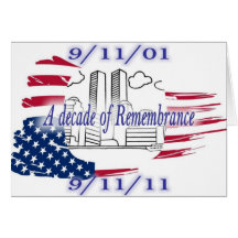 9-11 10th Anniversary Commemorative Greeting Card