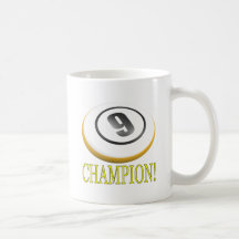 9 Ball Champion Coffee Mugs
