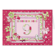 9th birthday scrapbooking style card