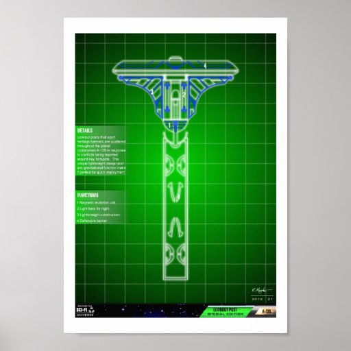 A-135 Antigravity Lookout Post Poster