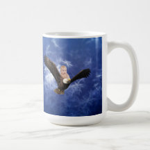 A babies adventure in blue sky mugs