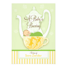 A Baby Shower Tea Party  |  Gender Neutral Announcements
