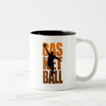 A Basketballer Jumping and Shooting Coffee Mugs