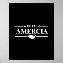 A Better Amercia Logo -.png Print