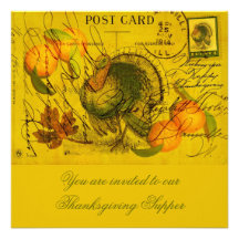 A Bountiful Thanksgiving Personalized Announcements