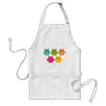 A Bright Bunch of Owls Aprons