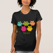 A Bright Bunch of Owls Tshirts