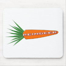 A Carrot for Christmas Reindeer Mousepad