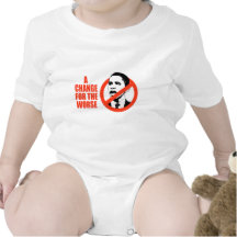 A CHANGE FOR THE WORSE / ANTI-OBAMA T-SHIRT