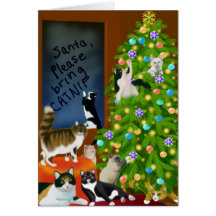 A Christmas Cat Tree Card