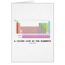 A Closer Look At The Elements (Chemistry) Greeting Cards