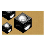 A cool cardboard DJ speaker icon business card