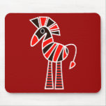 A cute and fun zebra mouse pad