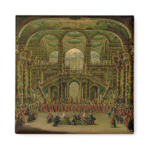 A Dance in a Baroque Rococo Palace magnets