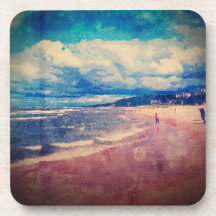 A Day At The Beach Beverage Coaster