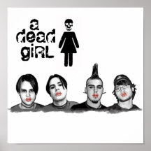 a dead girl band poster