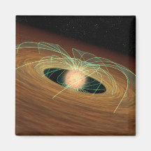 A dusty planet-forming disc in orbit fridge magnet
