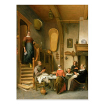 A Family Saying Grace postcards