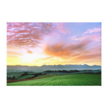 A famous morning glow in japan gallery wrapped canvas
