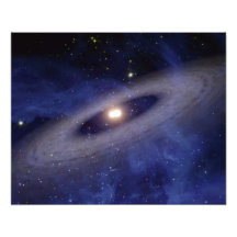 A faraway solar system photo print
