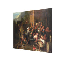 A Fight Outside a Tavern canvas prints
