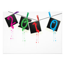 A fresh new year custom invitations
