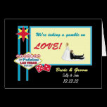 A gamble on LOVE Las Vegas Wedding Card cards