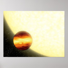 A gas-giant planet orbiting very close posters
