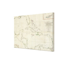 A General Chart of the West Indies Gallery Wrapped Canvas