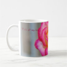 A Happy angelic delicate rose mug