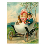 A Happy Easter To You Eggshell Car Postcard