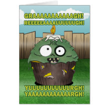 A Happy ZombieCake Birthday Cards