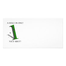 A Hole In One Golf Ball Photo Card