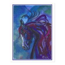 A Horse of Different Colours Postcard