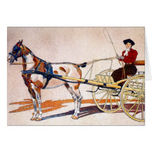 A Kentucky Breaking Cart Greeting Card