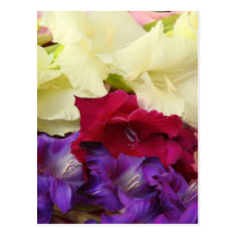 A Lasting Bouquet of flowers on a postcard