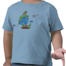 A Lil Blue Elephant Baseball Tee Shirt