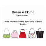 A Line of Purses Postcards