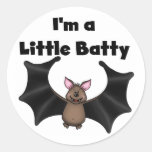 A Little Batty Round Stickers
