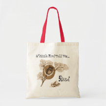 A Little Birdie Told Me.. Read Canvas Bags