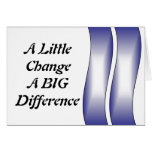 A Little Change A BIG Difference Greeting Card