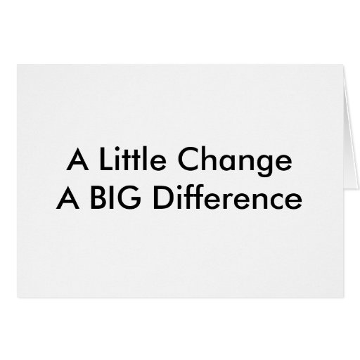 A Little Change Cards