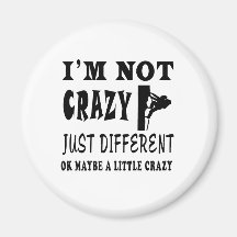A Little Crazy for Rock Climbing Fridge Magnets