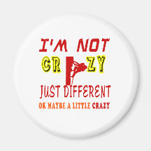 A Little Crazy for Rock Climbing Magnet