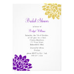 A Lotus Flower Bridal Shower (purple) Announcement