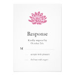 A Lotus Flower RSVP (white) Custom Announcement