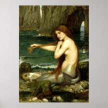 A Mermaid (1901) ~ Fine Art Canvas Print
