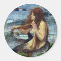 A Mermaid (study) Fridge Magnets