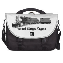 A Model Steam Train Laptop Commuter Bag