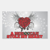 A Moroccan Stole my Heart Sticker